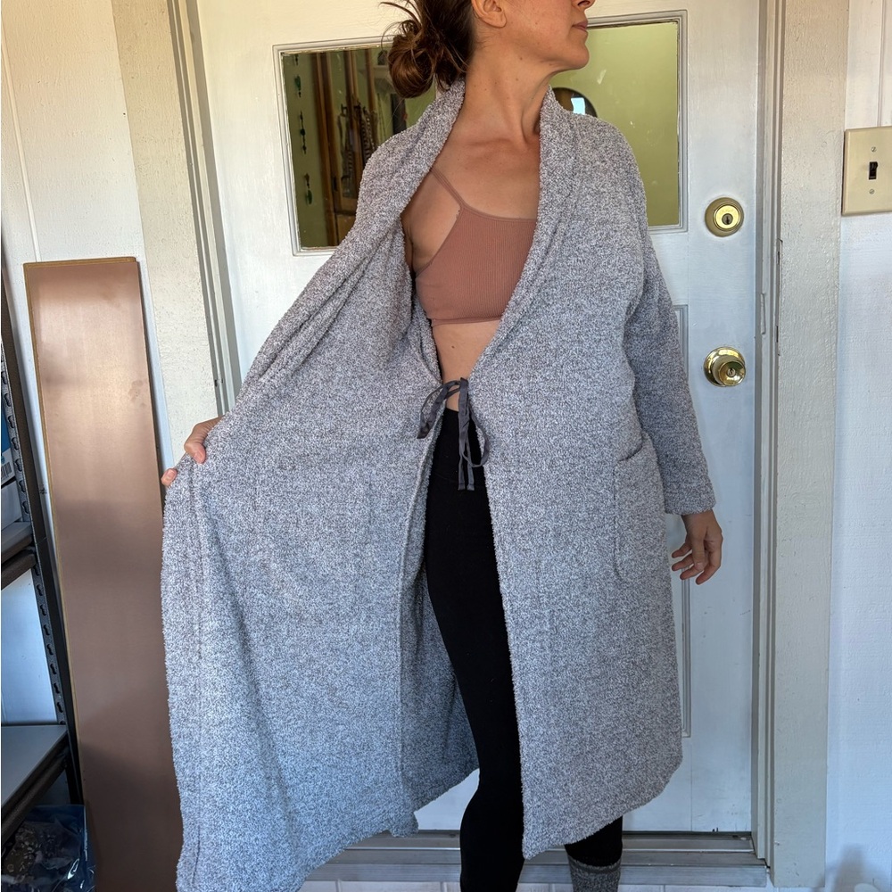 Gilligan & O'Malley Soft Gray Women's Robe - Picture 4 of 8